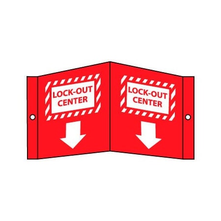 National Marker Co Facility Visi Sign - Lock-Out Center VS20W